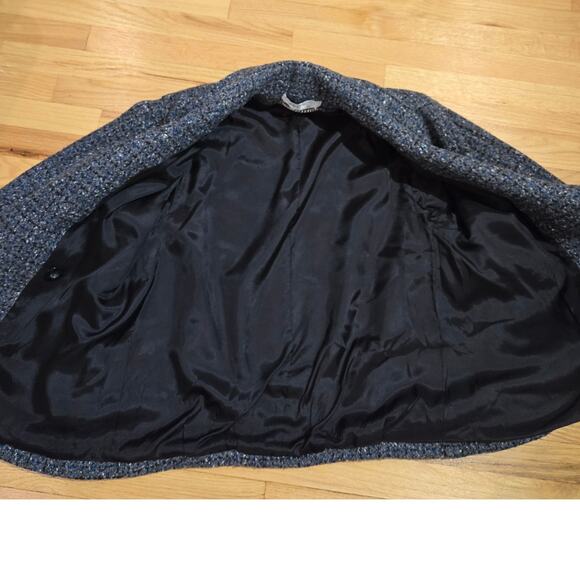 VTG Billi by Billycoat short peacoat gray tweed with shoulder pads S/M - Picture 11 of 11